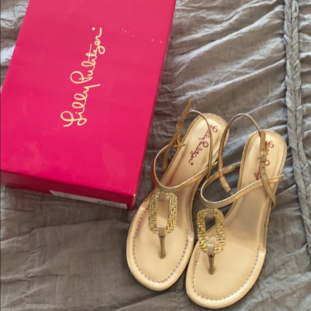 Lilly Pulitzer wedge sandals